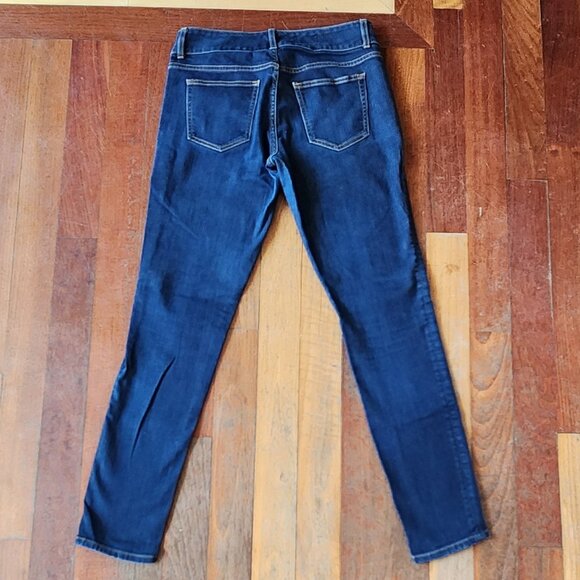 GAP Curvy Skinny Medium Wash Faded Jeans Size 28R - Picture 10 of 15